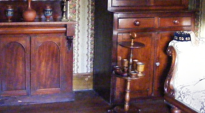 A Victorian era smoking room.